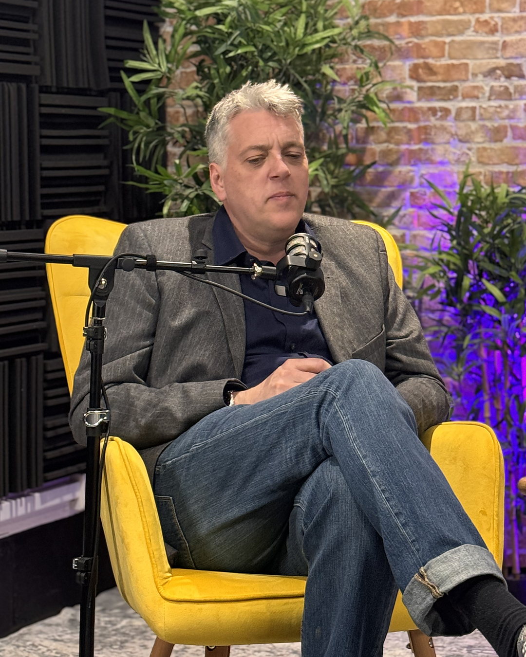Iain Lee recording at Synergy